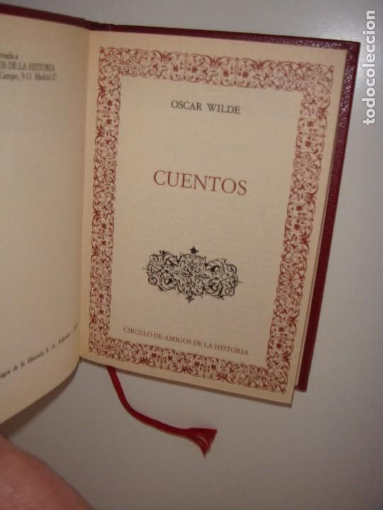 Libros de segunda mano: CUENTOS OSCAR WILDE CIRCULO AMIGOS DE LA HISTORIA - Foto 1