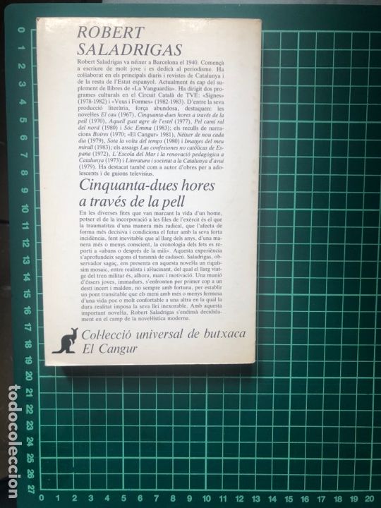Libros de segunda mano: Cinquanta-dues hores a trav&eacute;s de la pell. Robert Saladrigas - Foto 2