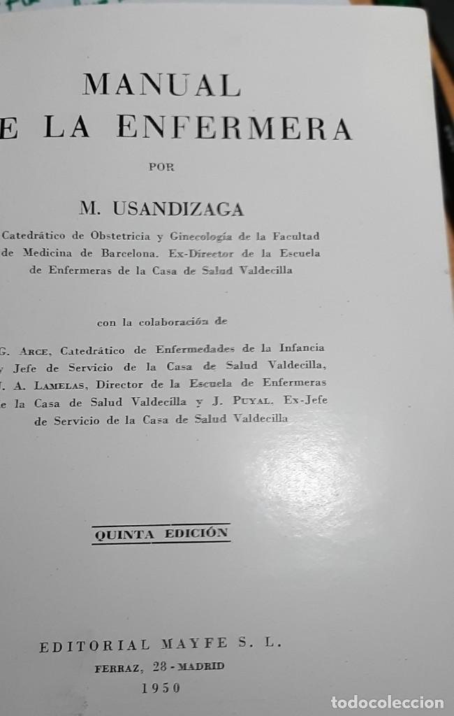 Libros de segunda mano: Manual de la enfermera. 1950 - Foto 3