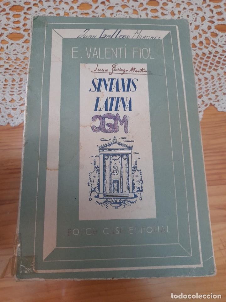 Libros de segunda mano: Libro Sintaxis latina E. Valenti fiol - Foto 1