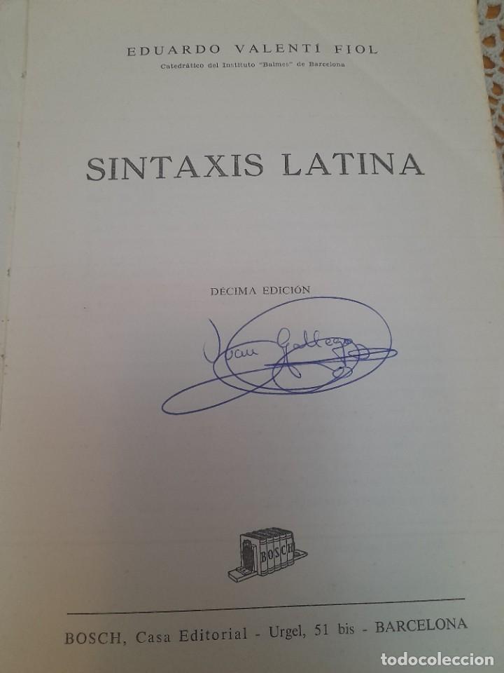 Libros de segunda mano: Libro Sintaxis latina E. Valenti fiol - Foto 2