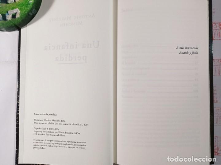Libros de segunda mano: Una infancia perdida. Antonio Mart&iacute;nez Menchen - Foto 2