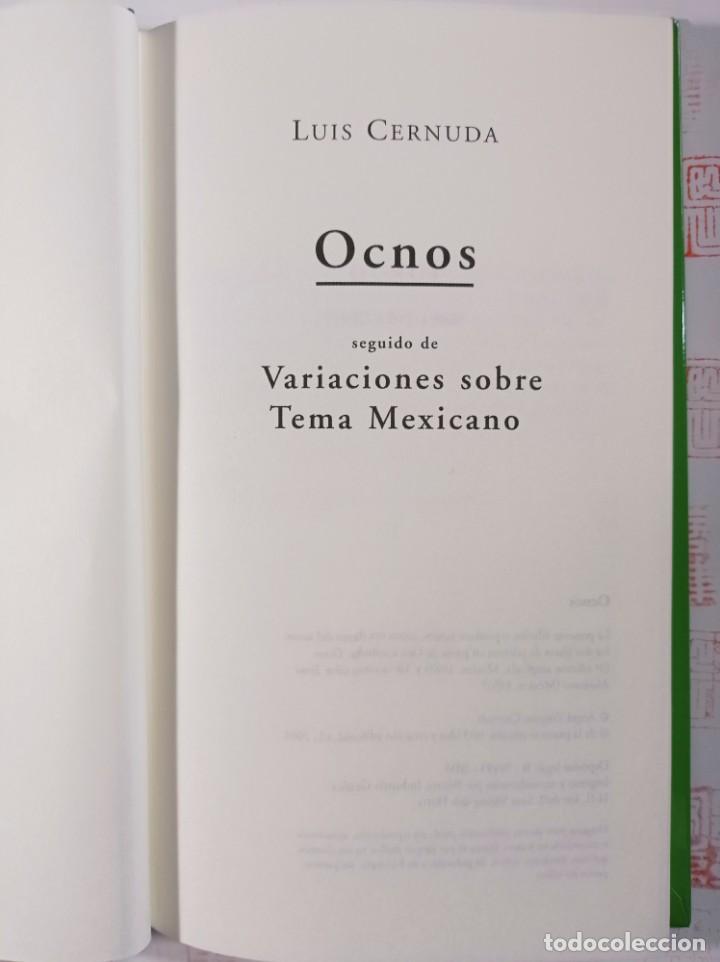 Libros de segunda mano: Ocnos. Luis Cernuda - Foto 2