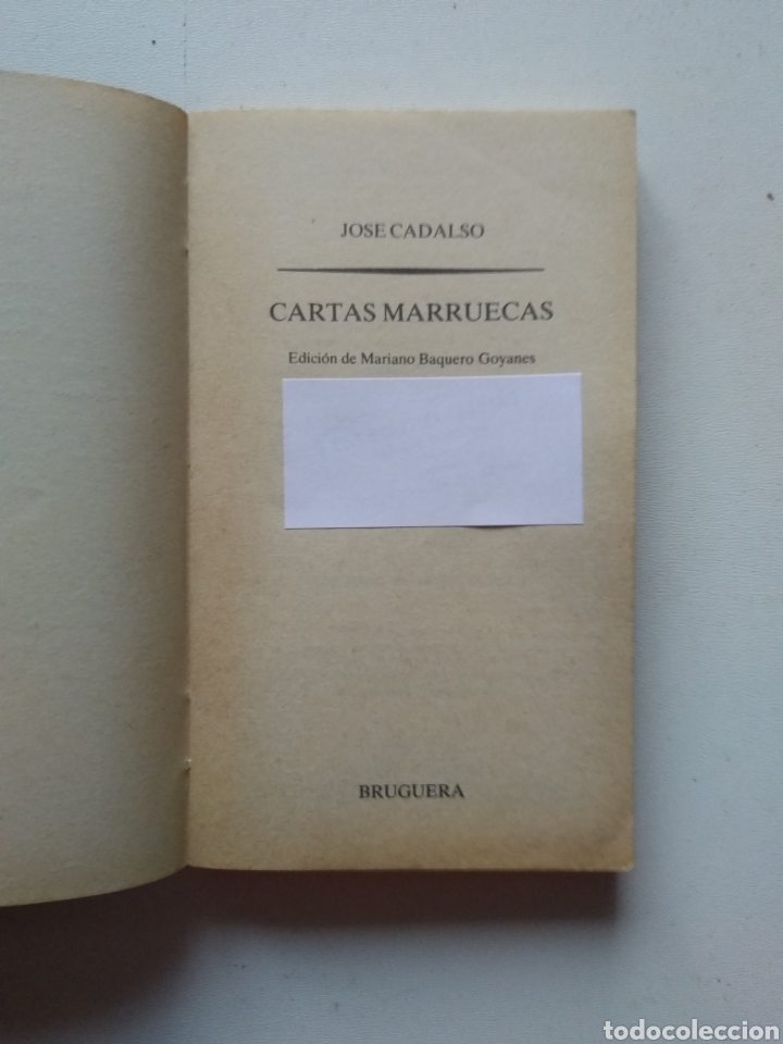 Libros de segunda mano: CARTAS MARRURCAS/JOS&Eacute; CADALSO - Foto 2