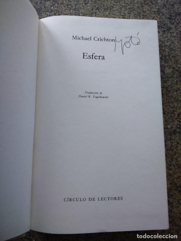 Libros de segunda mano: ESFERA -- MICHAEL CRICHTON -- CIRCULO 1991 -- - Foto 1