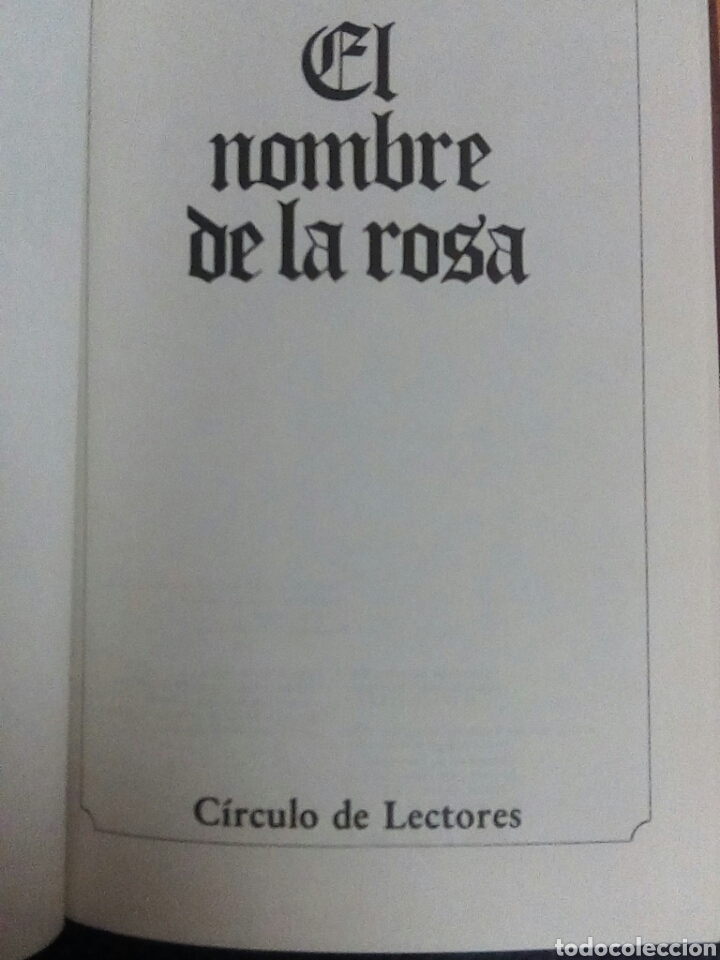 Libros de segunda mano: El Nombre de la Rosa - Foto 2