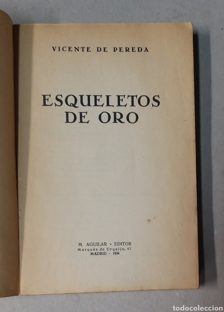 Libros de segunda mano: Esqueletos de oro. Vicente de Pereda - Foto 2