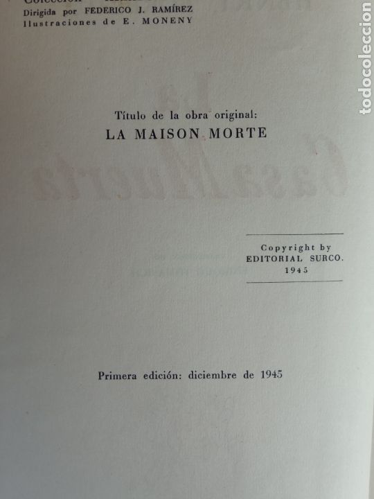 Libros de segunda mano: LA CASA MUERTA,a&ntilde;o 1945 - Foto 2