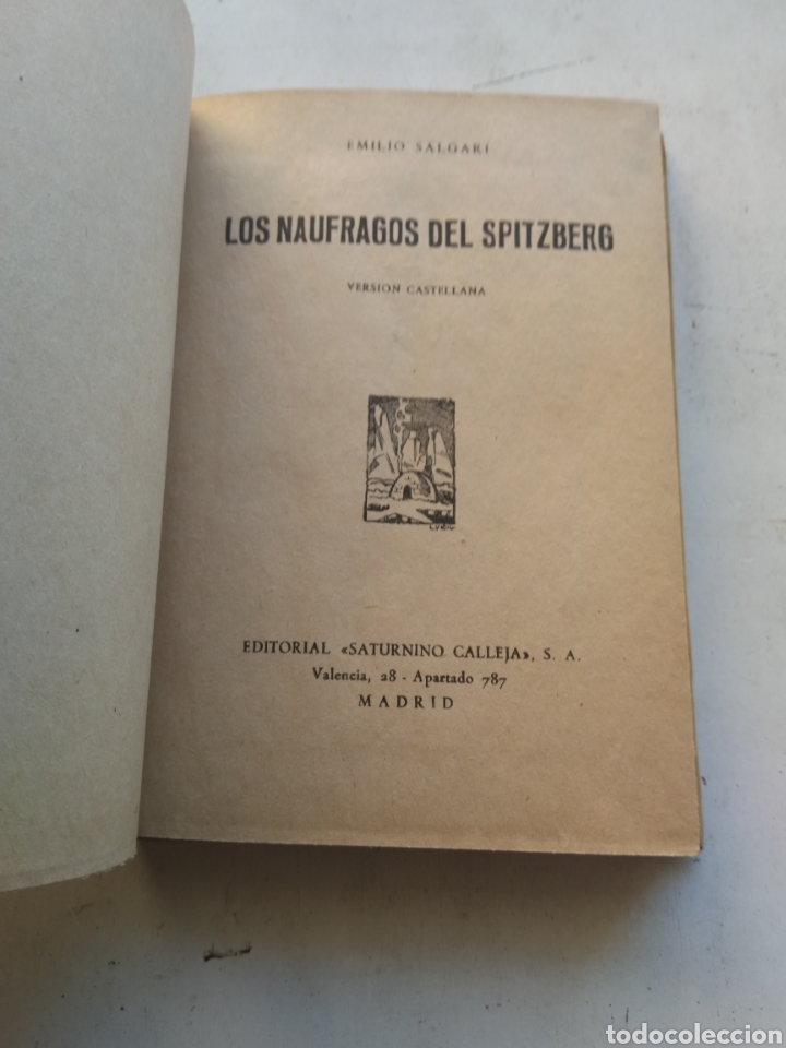 Libros de segunda mano: LOS N&Aacute;UFRAGOS DEL SPITZBERG/E. SALGARI /CALLEJA - Foto 2