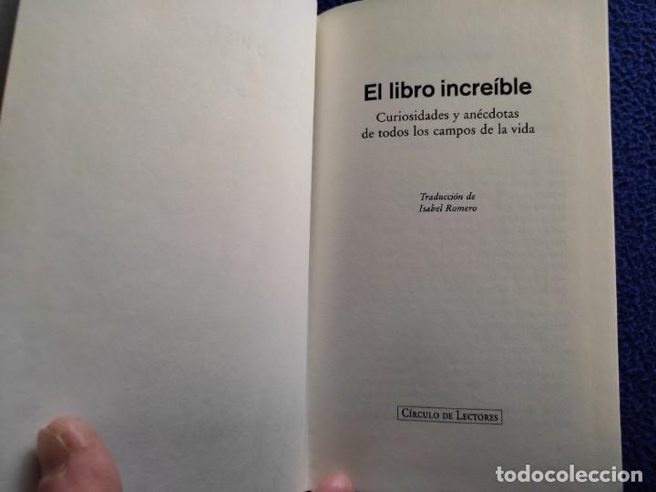 Libros de segunda mano: El Libro Incre&iacute;ble C&iacute;rculo de Lectores 1995 - Foto 4