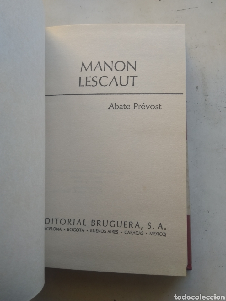 Libros de segunda mano: MANON LESCAUT/ABATE PREVOST - Foto 2