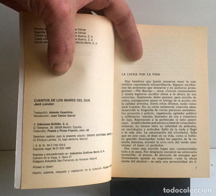 Libros de segunda mano: CUENTOS DE LOS MARES DEL SUR. Jack London - Foto 3