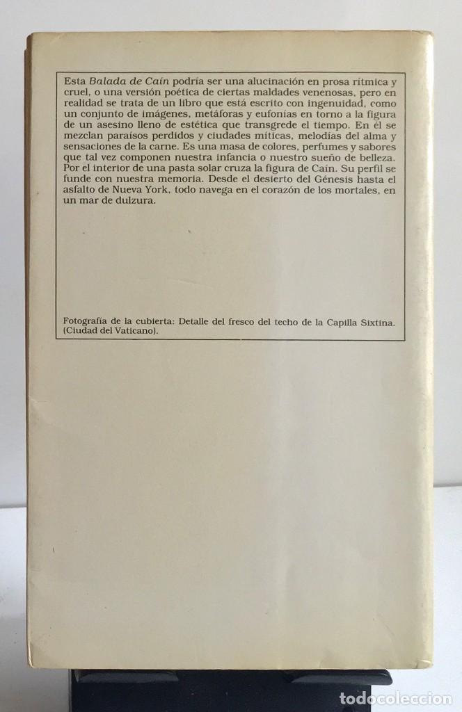 Libros de segunda mano: BALADA DE CA&Iacute;N. Manuel Vicent - Foto 2
