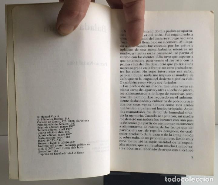 Libros de segunda mano: BALADA DE CA&Iacute;N. Manuel Vicent - Foto 3