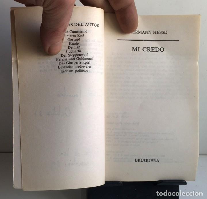 Libros de segunda mano: MI CREDO. Hermann Hesse - Foto 3