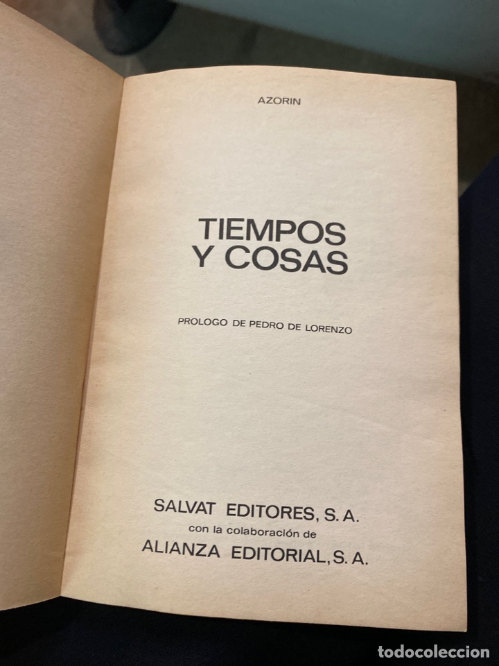 Libros de segunda mano: TIEMPO Y COSAS - Foto 2