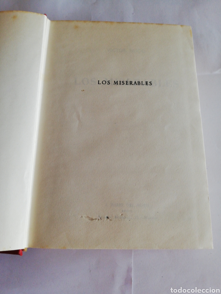 Libros de segunda mano: Libro Los miserables. Victor Hugo 1970 - Foto 2
