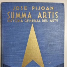 Libros de segunda mano: SUMMA ARTIS. HISTORIA GENERAL DEL ARTE. JOSE PIJOAN. ED. ESPASA-CALPE. 3ºED. MADRID, 1953. PAGS: 591. Lote 326412383
