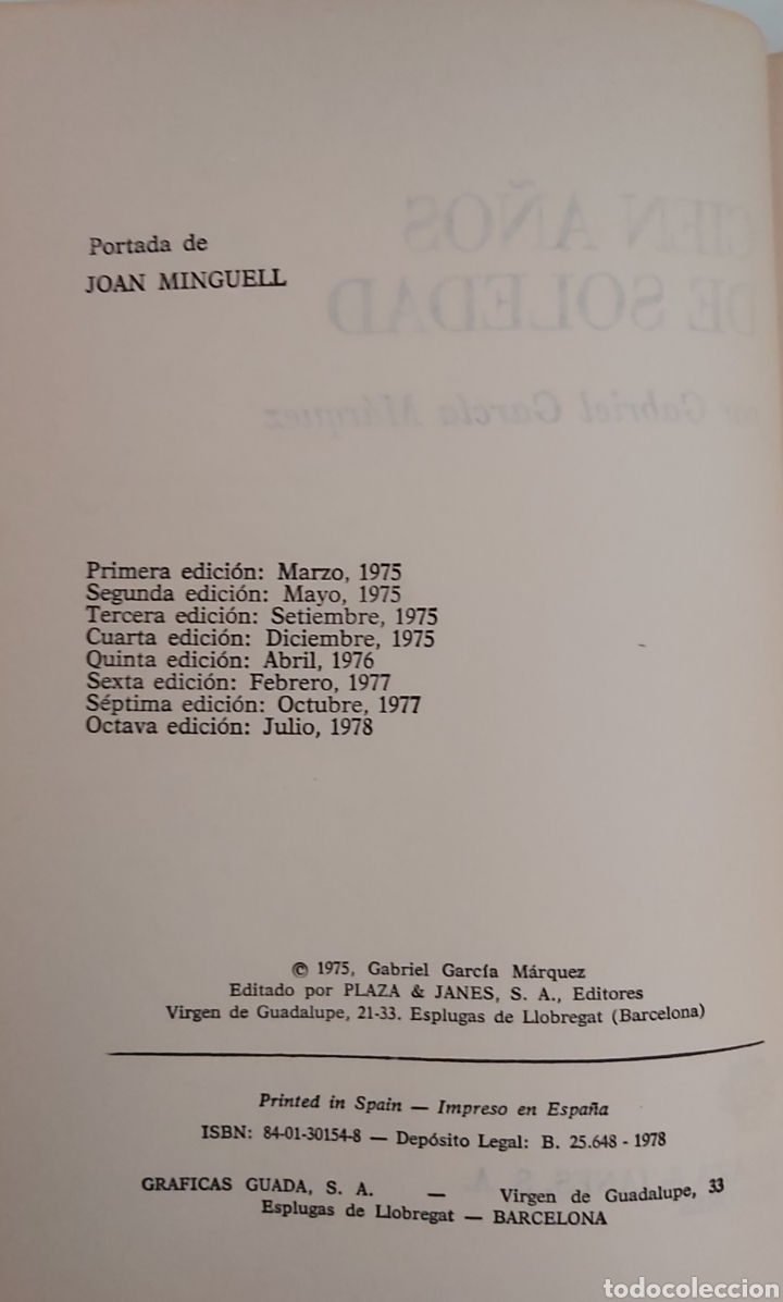 Libros de segunda mano: CIEN A&Ntilde;OS DE SOLEDAD. - Foto 3