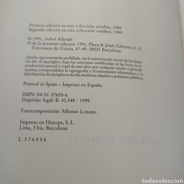 Libros de segunda mano: EL PLAN INFINITO - ISABEL ALLENDE - Foto 3