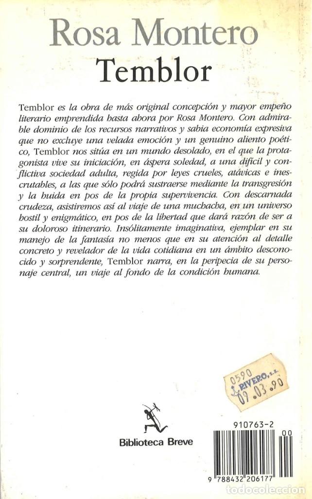 Libros de segunda mano: Rosa Montero. Temblor. 1990 - Foto 2
