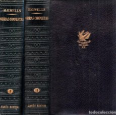 Libros de segunda mano: H. G. WELLS : OBRAS COMPLETAS - DOS TOMOS (JANÉS, 1953/4). Lote 327886628