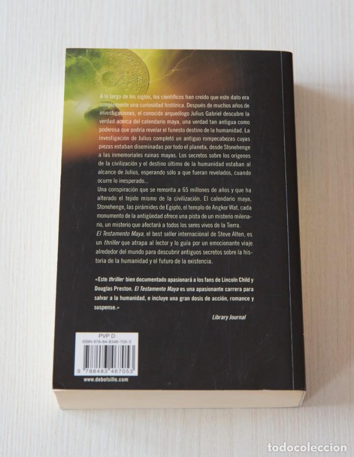 Libros de segunda mano: El Testamento Maya. Steve Alten. - Foto 5
