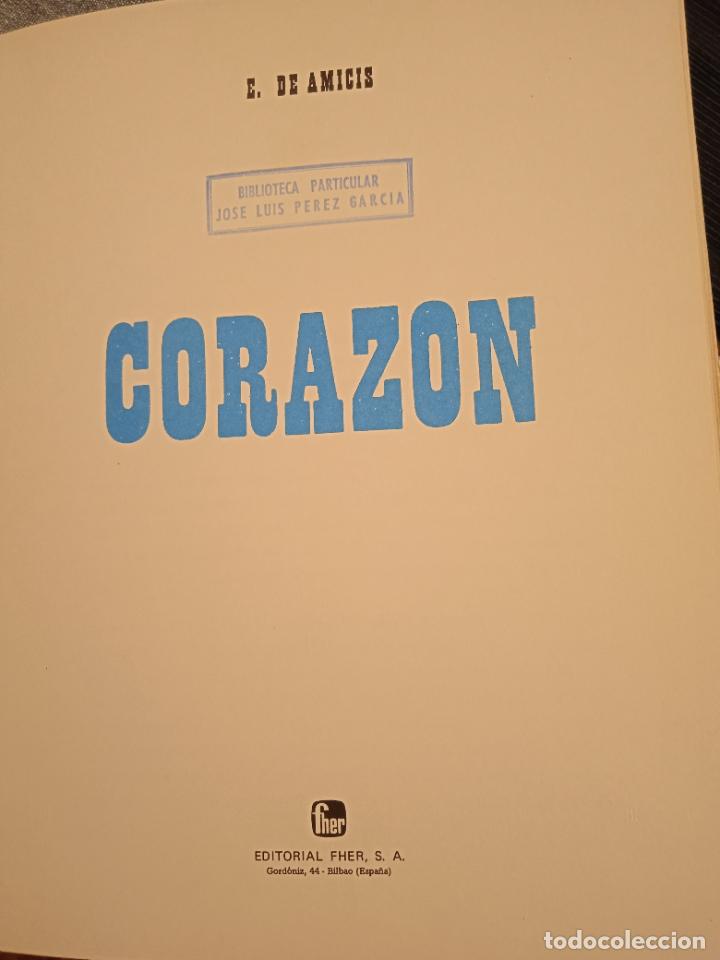 Libros de segunda mano: Coraz&oacute;n. E. Amicis Editorial Fher 1974 - Foto 2