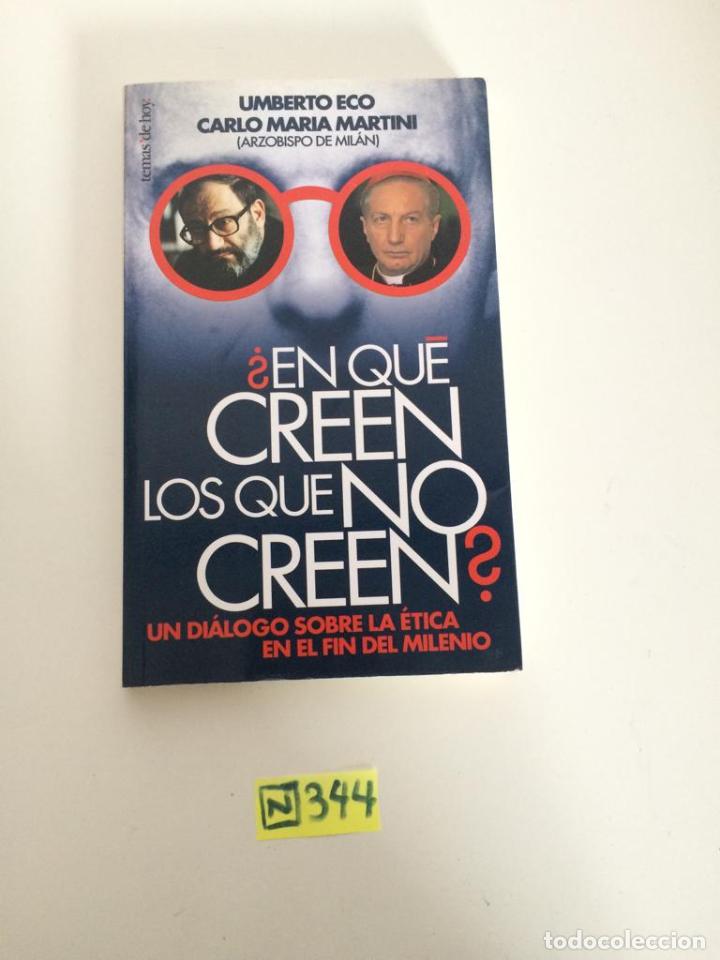Libros de segunda mano: En que creen los que no creen? - Foto 1