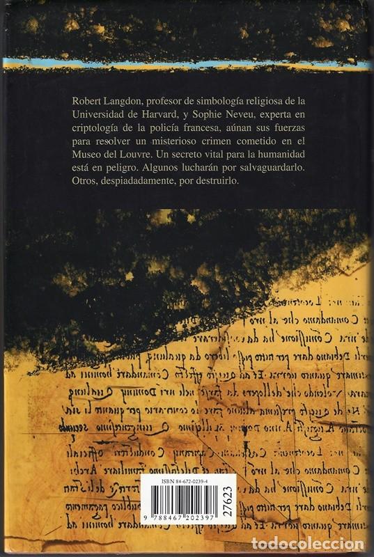 Libros de segunda mano: EL C&Oacute;DIGO DA VINCI DAN BROWN - Foto 2