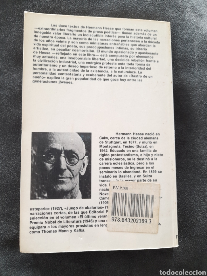 Libros de segunda mano: Rastro de un sue&ntilde;o. Hermann Hesse - Foto 2