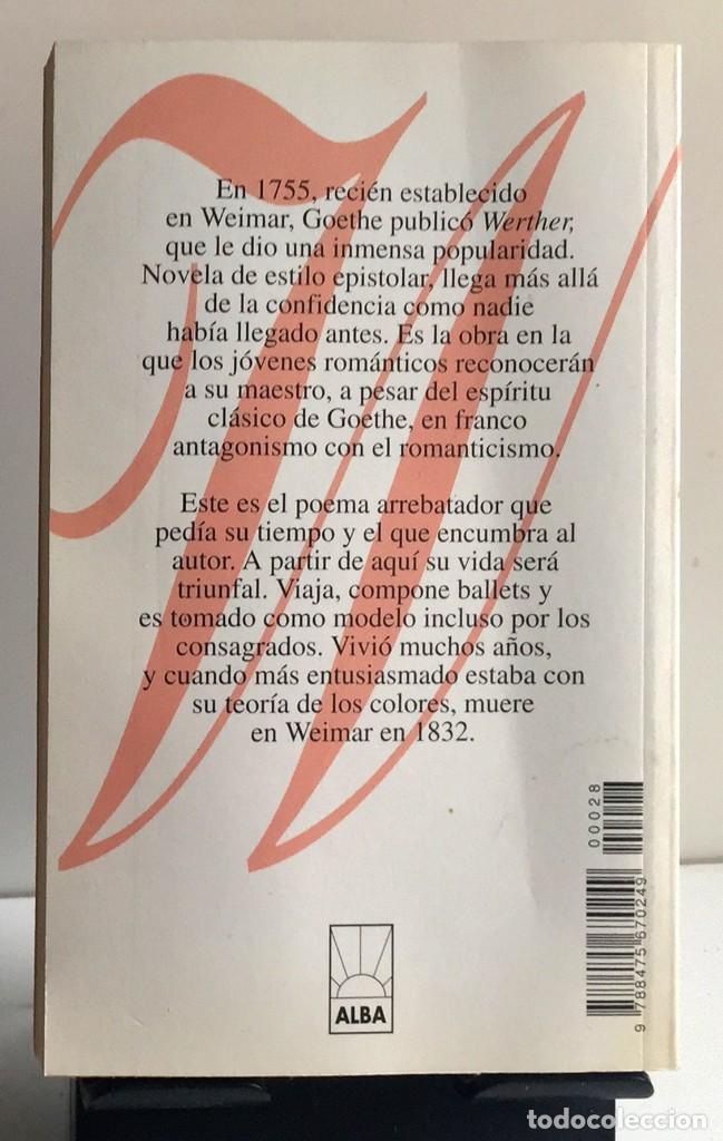 Libros de segunda mano: WERTHER. Goethe - Foto 2