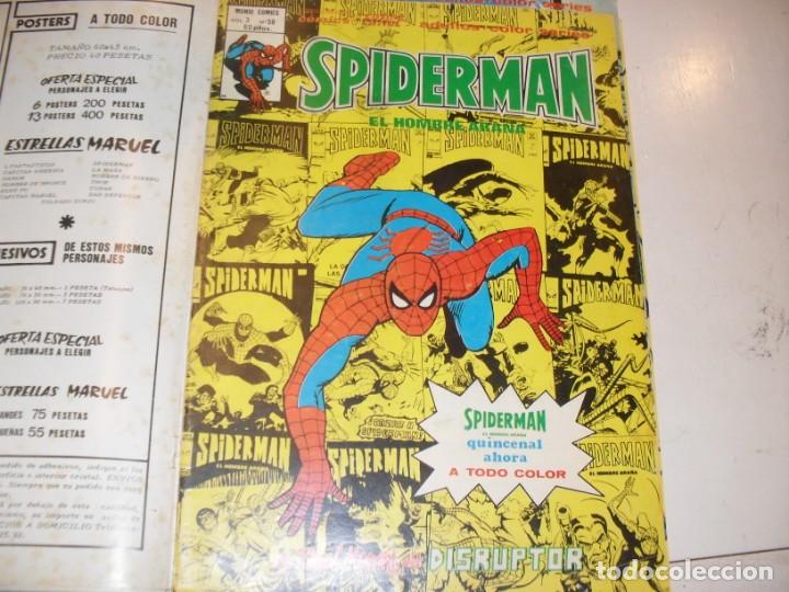 Libros de segunda mano: PORTADA SPIDERMAN VOLUMEN 3 n&ordm; 58.(DE 67).ediciones vertice,a&ntilde;o 1975.