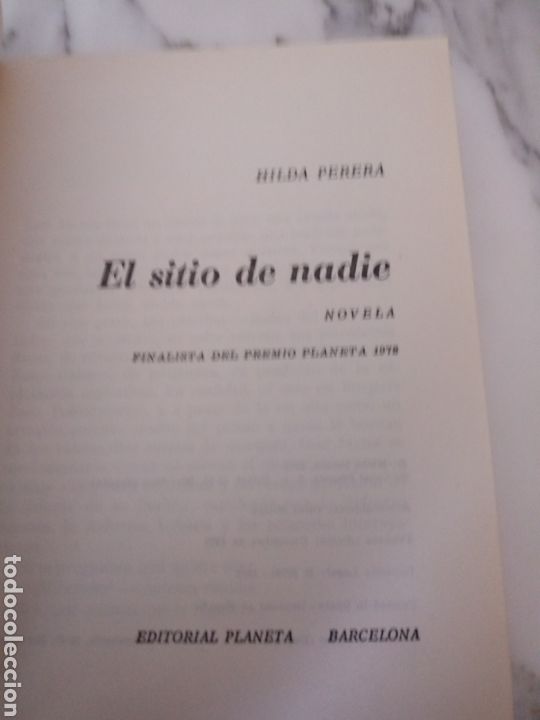 Libros de segunda mano: El sitio de nadie de Hilda Perera - Foto 2