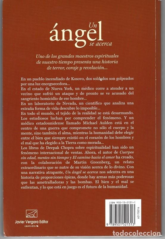 Libros de segunda mano: UN &Aacute;NGEL SE ACERCA DEEPAK CHOPRA - Foto 2