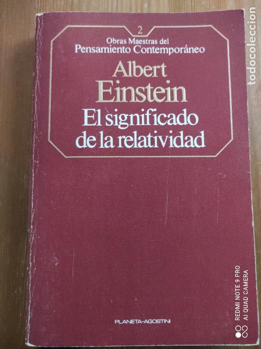 Libros de segunda mano: EL SIGNIFICADO DE LA RELATIVIDAD - ALBERT EINSTEIN - Foto 1