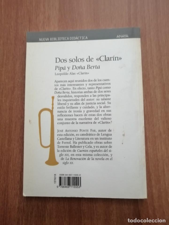 Libros de segunda mano: DOS SOLOS DE CLARIN-PEPA DO&Ntilde;A BERTA - Foto 2