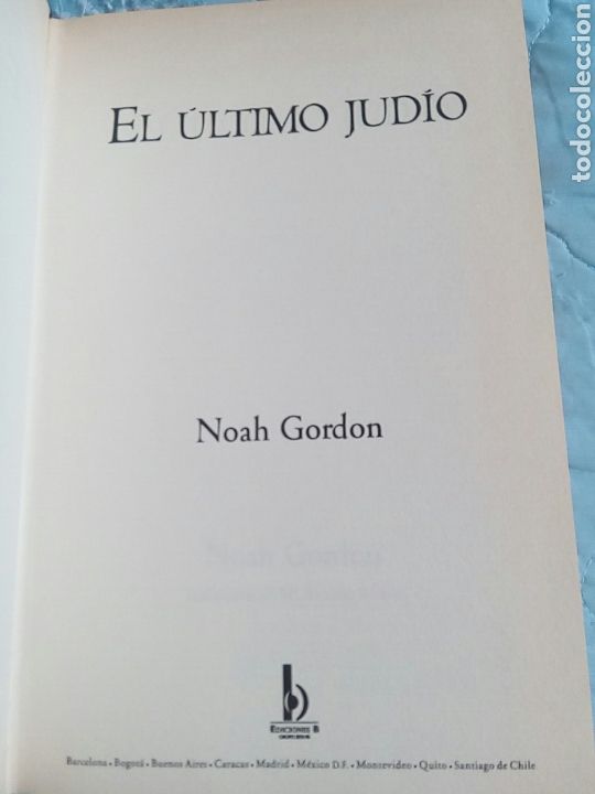 Libros de segunda mano: El &uacute;ltimo jud&iacute;o Noah Cordon - Foto 4
