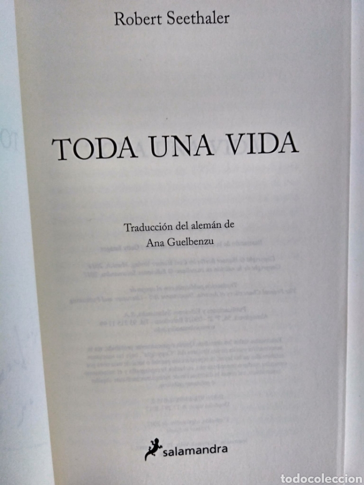 Libros de segunda mano: Toda una vida / Robert Seethaler. - Foto 3