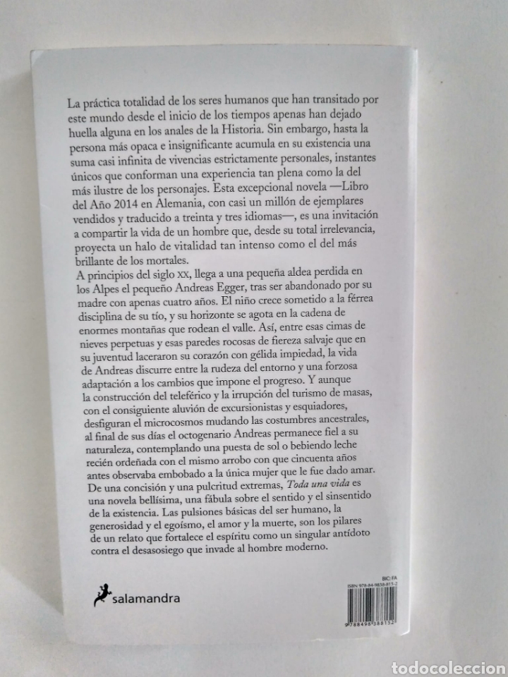 Libros de segunda mano: Toda una vida / Robert Seethaler. - Foto 4