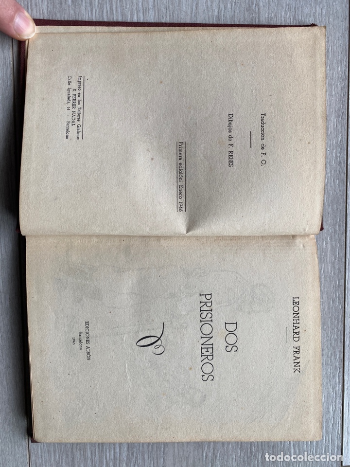 Libros de segunda mano: DOS PRISIONEROS / Frank - Foto 2