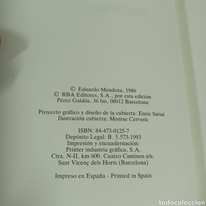 Libros de segunda mano: LA CIUDAD DE LOS PRODIGIOS - EDUARDO MENDOZA - Foto 4