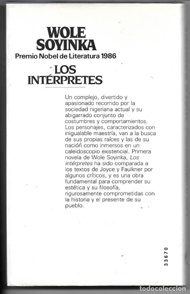 Libros de segunda mano: Wole Soyinka . Los int&eacute;rpretes - Foto 2