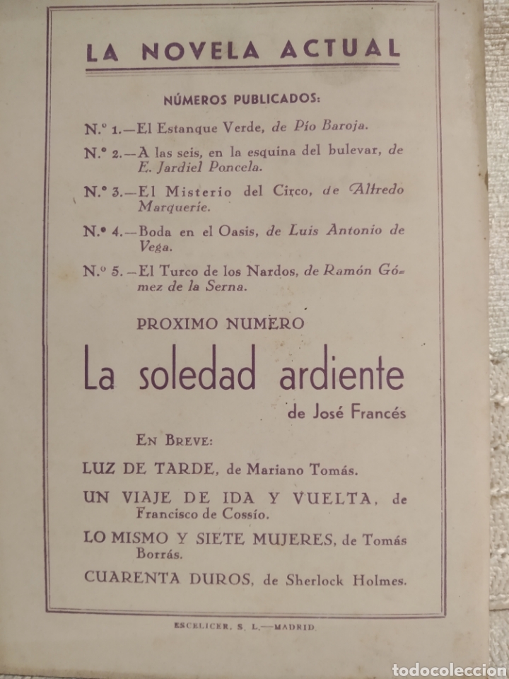 Libros de segunda mano: EL TURCO DE LOS NARDOS - GOMEZ DE LA SERNA - Foto 2