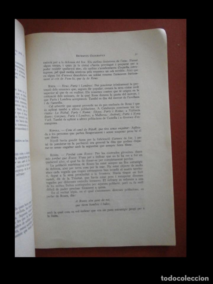 Libros de segunda mano: Refranys geogr&agrave;fics. Joan Amades - Foto 2
