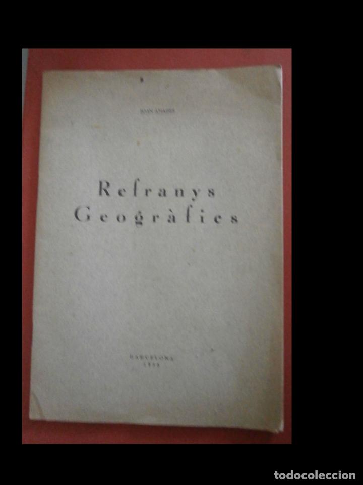 Libros de segunda mano: Refranys geogr&agrave;fics. Joan Amades - Foto 4