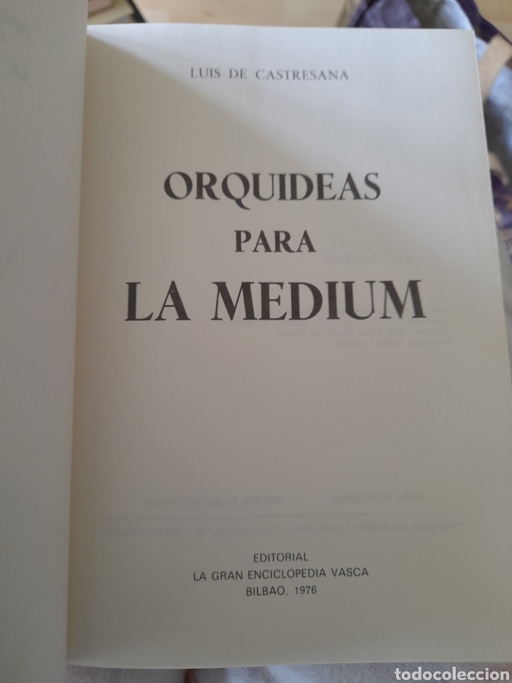 Libros de segunda mano: Orqu&iacute;deas para la medium. Luis de Castresana - Foto 2