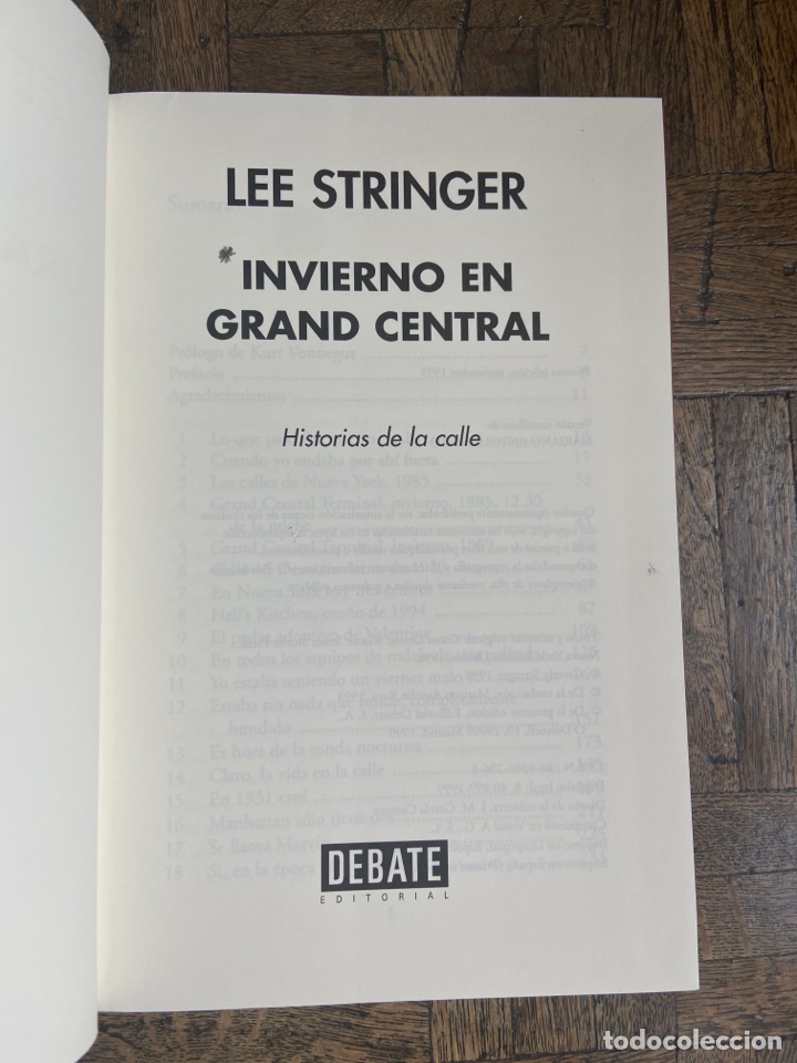Libros de segunda mano: Invierno en Grand Central - Lee Stringer - Debate (1999) - Foto 3