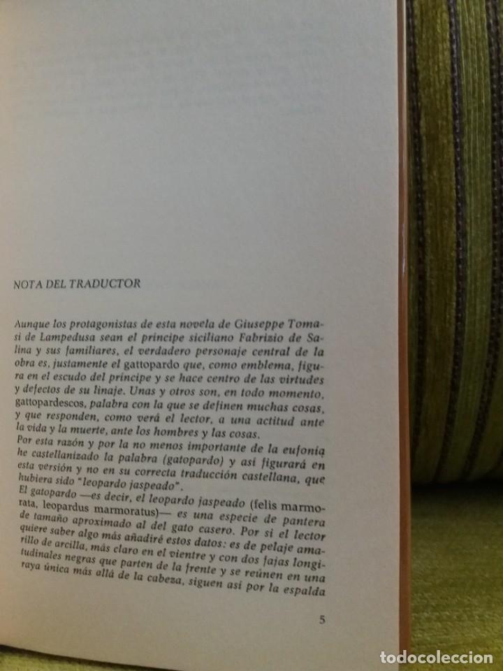 Libros de segunda mano: EL GATOPARDO - Foto 4