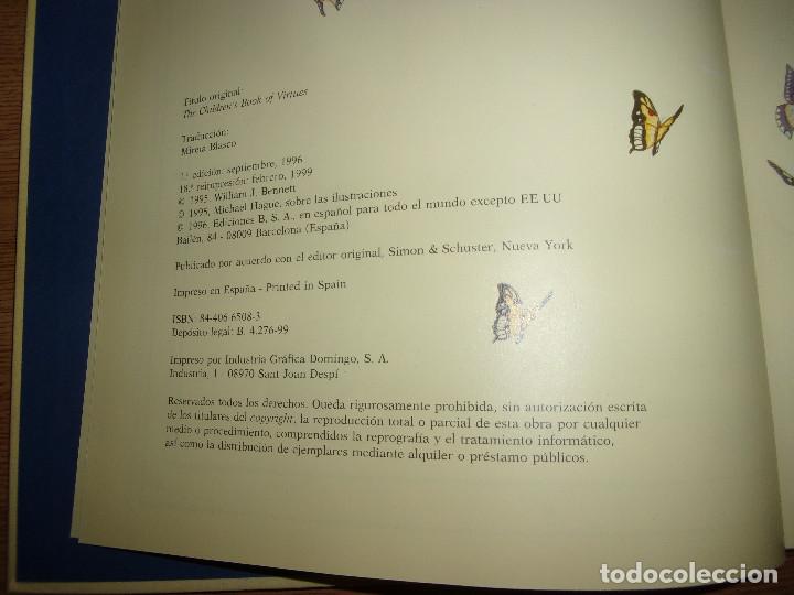 Libros de segunda mano: EL LIBRO DE LAS VIRTUDES PARA NI&Ntilde;OS. - Foto 3